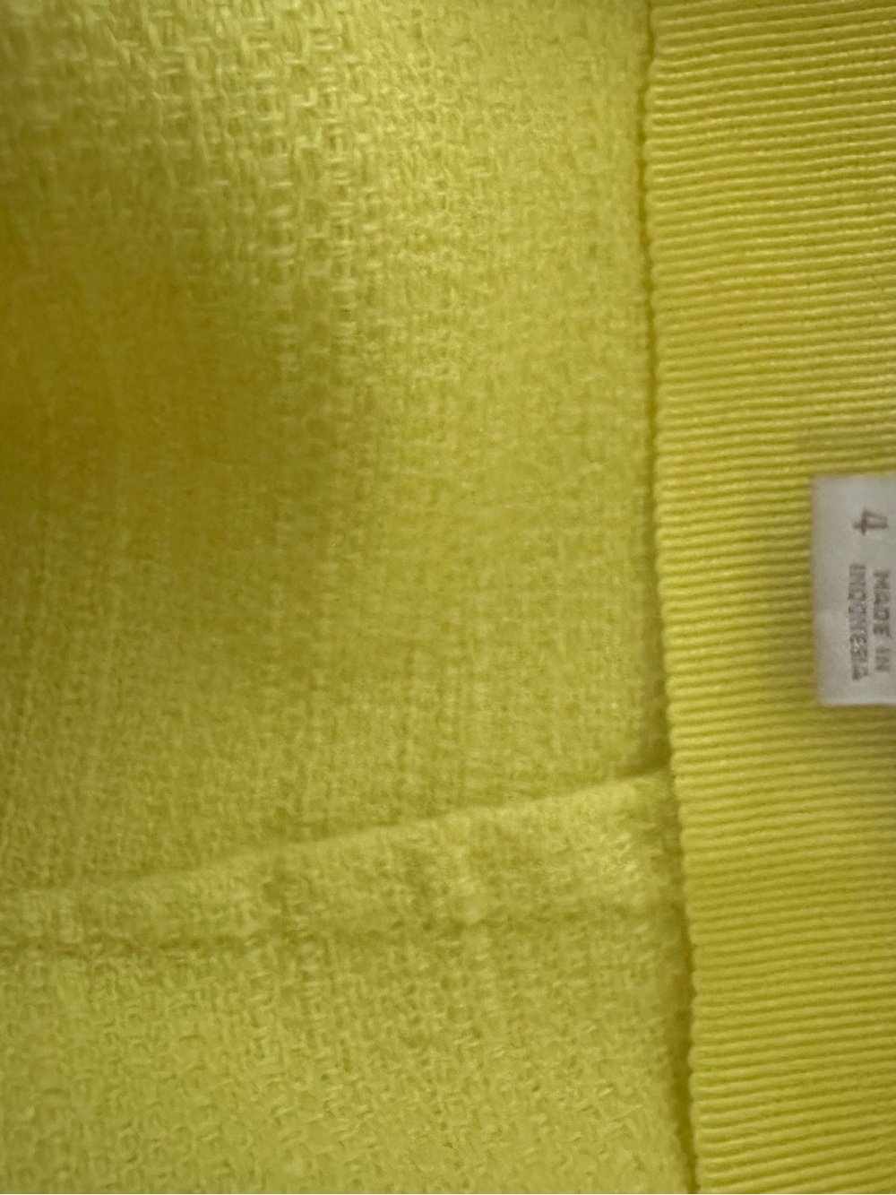LOFT Lime/yellow Knee-Length Pencil Skirt with Slit size 4